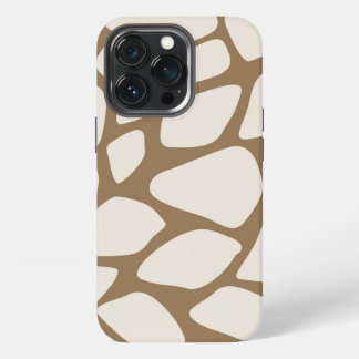 Neutral Animal Print Minimalist Tough Hoesje iPhon iPhone 13 Pro Hoesje