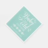 Neutral Baby Het is koud buiten Baby shower servet (Hoek)