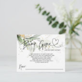 Neutral Baby Shower Game Bump Guess Cute Cards Informatiekaartje (Staand voorkant)