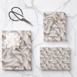 Neutral Beige, Cream & Ivory Wrapping Paper Sheets