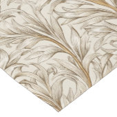 Neutral Beige Gold Botanical Leaf William Morris Medium Tafelloper (Hoek)