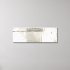 Neutral Beige Gray Modern Minimalist Abstract Canvas Afdruk