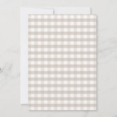 Neutral Beige Little Bunny Baby Shower Invitation (Dos)