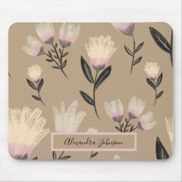Neutral Blush Floral  | Modern Botanical Muismat