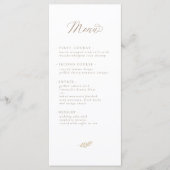 Neutral Boho Baby Brunch Menu (Voorkant)