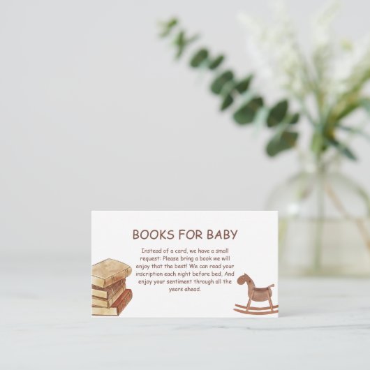 Neutral Boho nieuwe hoofdstukboeken voor Baby show Informatiekaartje (Staand voorkant)