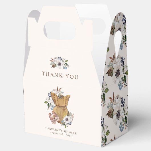 Neutral Boho Nursery Baby shower Dank u Bedankdoosjes (Geopend)