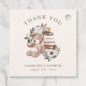 Neutral Boho Nursery Baby shower Dank u Bedankjes Labels (Achterkant)