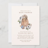 Neutral Boho Nursery Baby shower Uitnodiging (Voorkant)