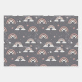 Neutral Boho Rainbow Baby Inpakpapier Vel (Voorkant 2)