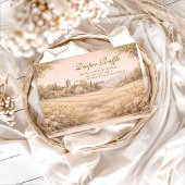 Neutral Botanical Garden Diapper Raffle Informatiekaartje