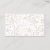 Neutral Bow Baby shower Luier Raffle Informatiekaartje (Achterkant)