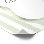 Neutral Bow Cafe Bebe Coffee Baby Shower Welcome Poster (Hoek)