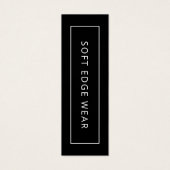 Neutral Business Clothing Logo Label Hang Label Mini Visitekaartjes (Voorkant)