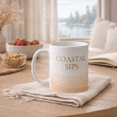 Neutral Coastal Sips Classic Mug, 11 oz Koffiemok