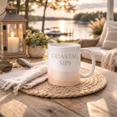 Neutral Coastal Sips Classic Mug, 11 oz Koffiemok