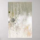 Neutral Contemporary Abstract art Poster (Devant)