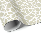 Neutral Cream Giraffe Animal Print Cadeaupapier (Rol Hoek)
