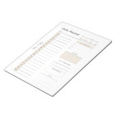  Neutral Daily Planner - Topprioriteit, Notitieblok (Schuin)