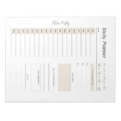  Neutral Daily Planner - Topprioriteit, Notitieblok (Voorkant)