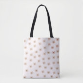 Neutral Daisy Pattern Canvas tas (Voorkant)