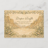 Neutral Desert Canyon Botanicals Diapper Raffle  Informatiekaartje (Voorkant)