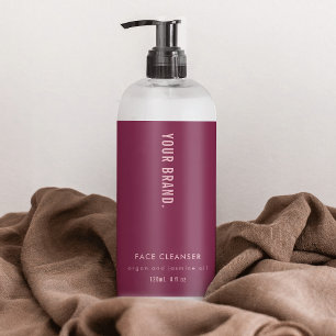 Neutral Dusty Pink 4 OZ Cosmetische Fles Label