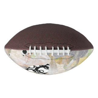 Neutral Elegant Abstract Collage Design American Football