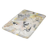 Neutral Elegant Abstract Collage Design Badmat (Gekanteld)