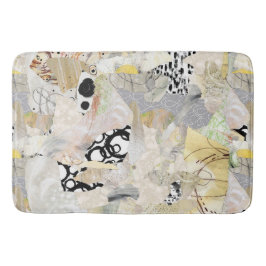 Neutral Elegant Abstract Collage Design Badmat