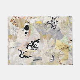 Neutral Elegant Abstract Collage Design Deurmat