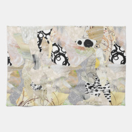 Neutral Elegant Abstract Collage Design Theedoek