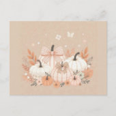 Neutral Fall Pumpkin Briefkaart (Voorkant)