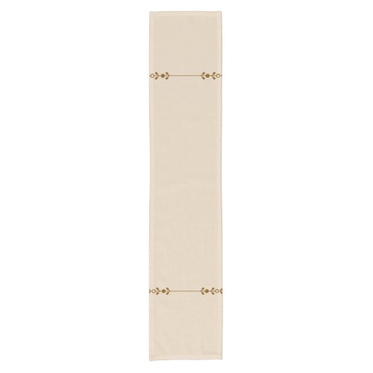 Neutral Farmhouse Botanical Table Runner Korte Tafelloper (Voorkant)