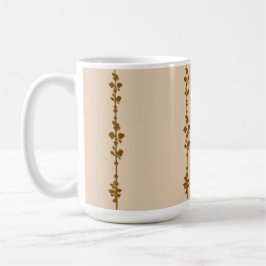 Neutral Farmhouse Botanical Vine Coffee Mug Koffiemok