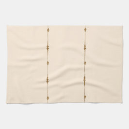 Neutral Farmhouse Kitchen Towel Gold Botanical Theedoek