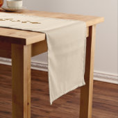 Neutral Farmhouse Rustic Floral Table Runner  Korte Tafelloper (Voorbeeld)