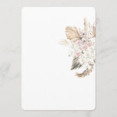 Neutral Floral Save the Date Invitation  (Dos)