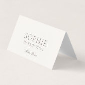 Neutral Floral Wedding Place Cards Kaart (Voorkant)