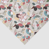 Neutral Floral Winter Magnolia Tissuepapier (Detail)