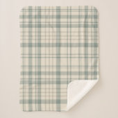 Neutral Green Beige Plaid (Devant)