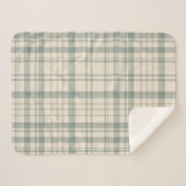 Neutral Green Beige Plaid (Devant (Horizontal))