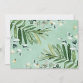 Neutral Greenery Oerwoud Animals Twins Baby shower Kaart (Achterkant)
