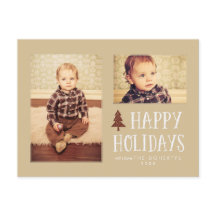 Neutral Joyeux Fêtes Noël 2 Photo Carte postale