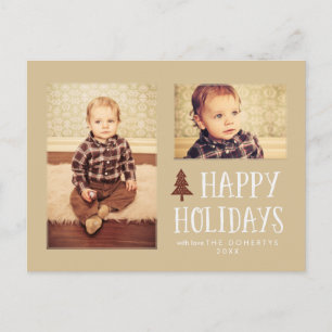 Neutral Joyeux Fêtes Noël 2 Photo Carte postale