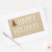 Neutral Joyeux Joyeux Jours Stickers Arbre de Noël (Enveloppe)