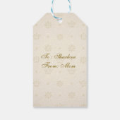 Neutral Luxe Modern Pattern Cadeaulabel (Achterkant)