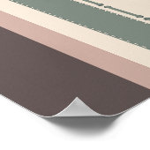 Neutral Minimalist Striped Art –Modern Pastel Poster (Hoek)
