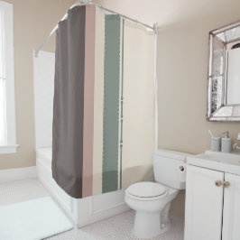 Neutral Minimalist Striped – Simple and Sleek Douchegordijn