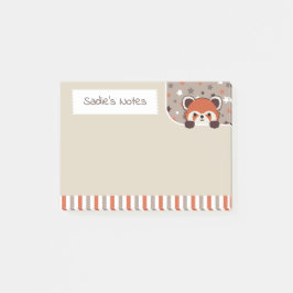Neutral Palette Schattige Red Panda Peekabo Uw not Post-it® Notes
